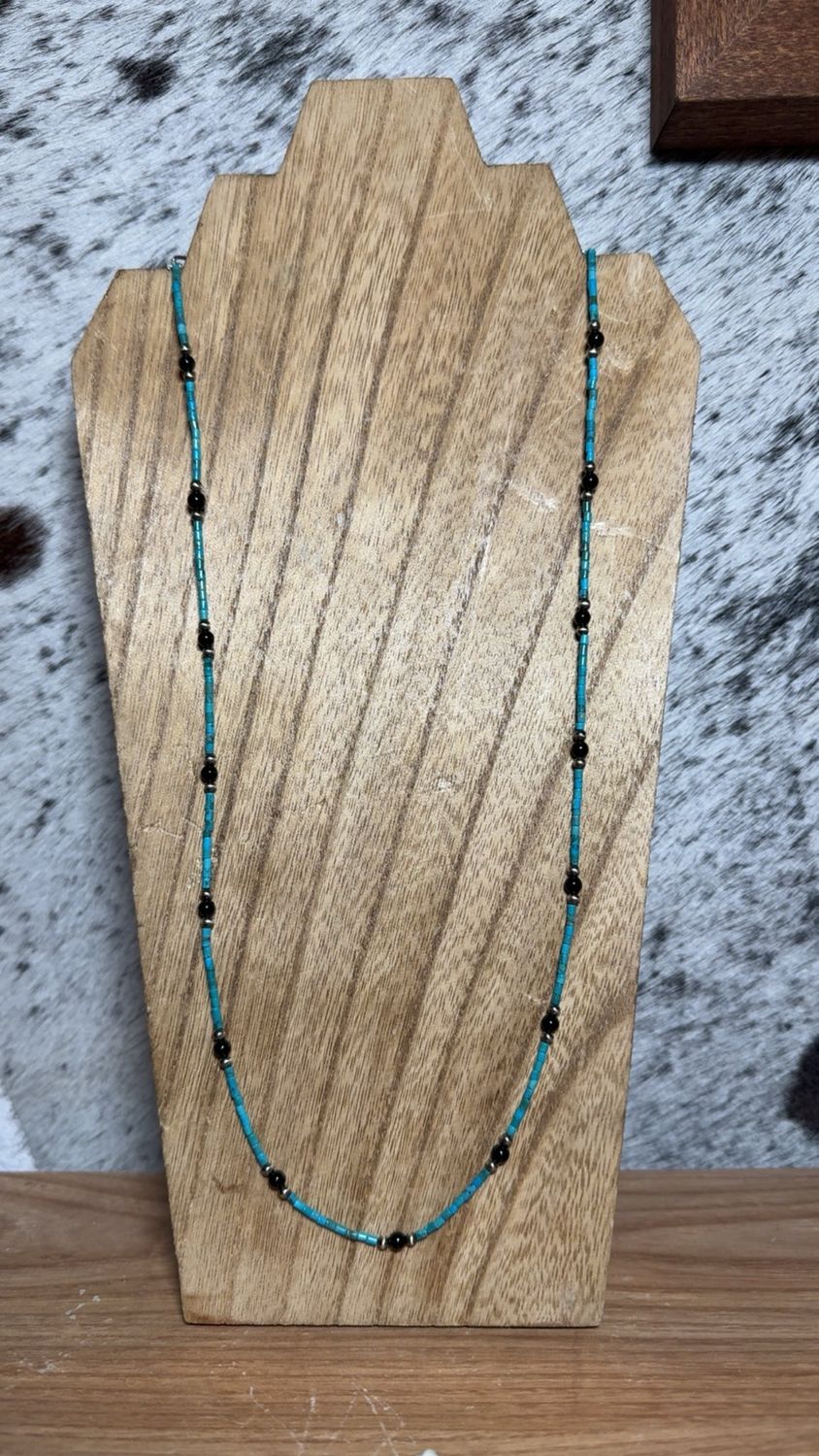 Turquoise, Black Onyx &amp; 3mm Navajo Pearls