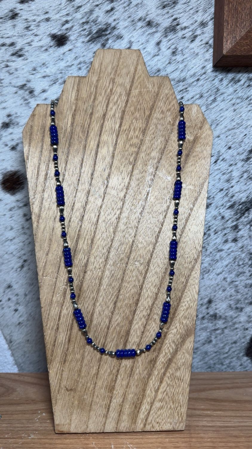 Blue Lapis &amp; Navajo Pearls
