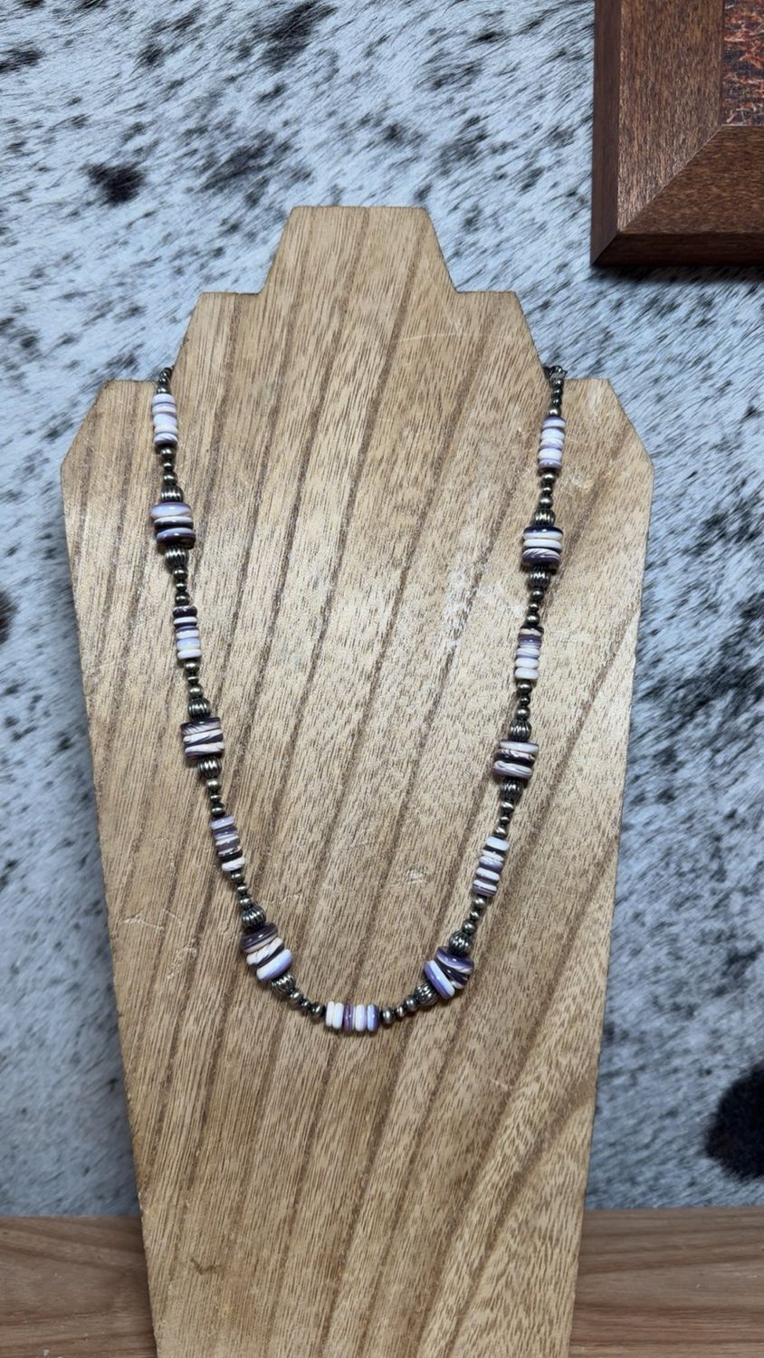 Wampum Shell &amp; Navajo Pearls