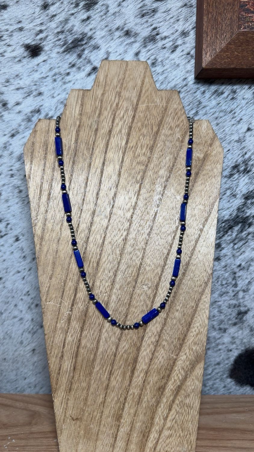 Blue Lapis &amp; Navajo Pearls