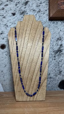 Blue Lapis &amp; Navajo Pearls