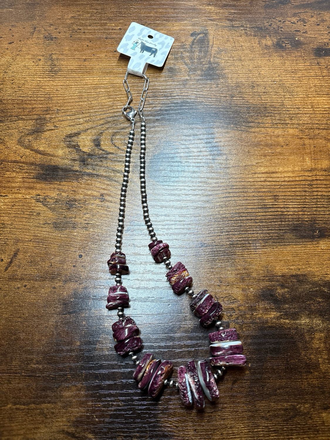 Purple Spiny Oyster &amp; Navajo Pearls