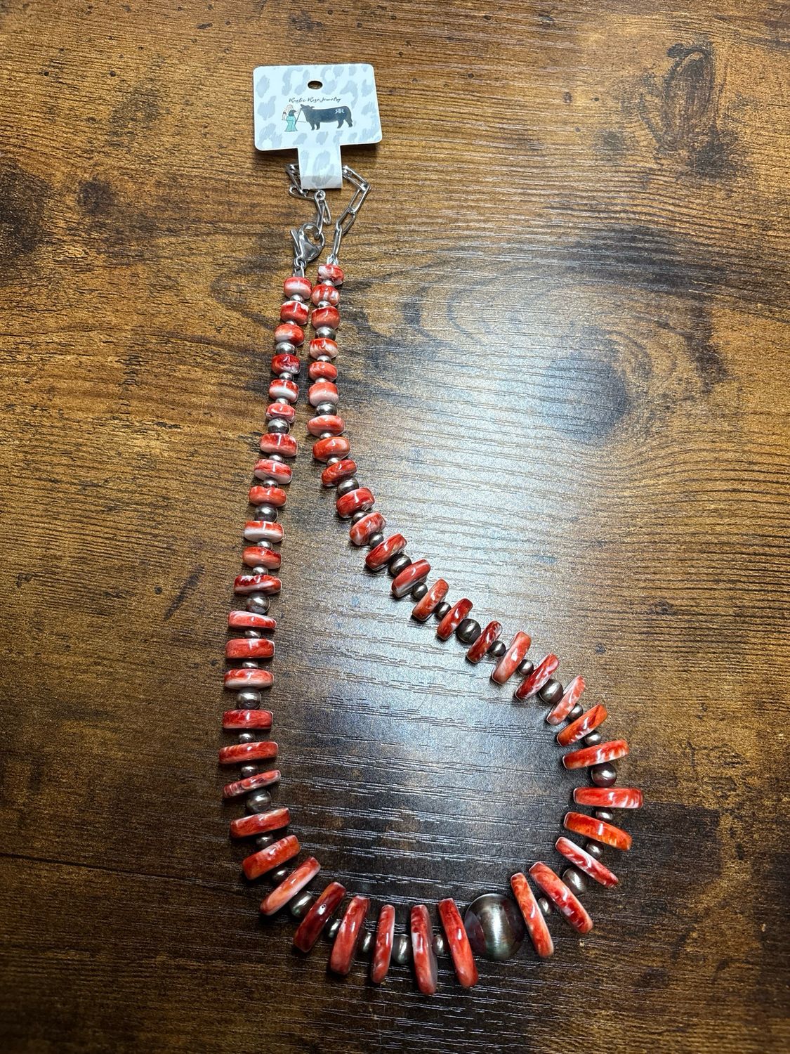 Red Spiny Oyster &amp; Navajo Pearls