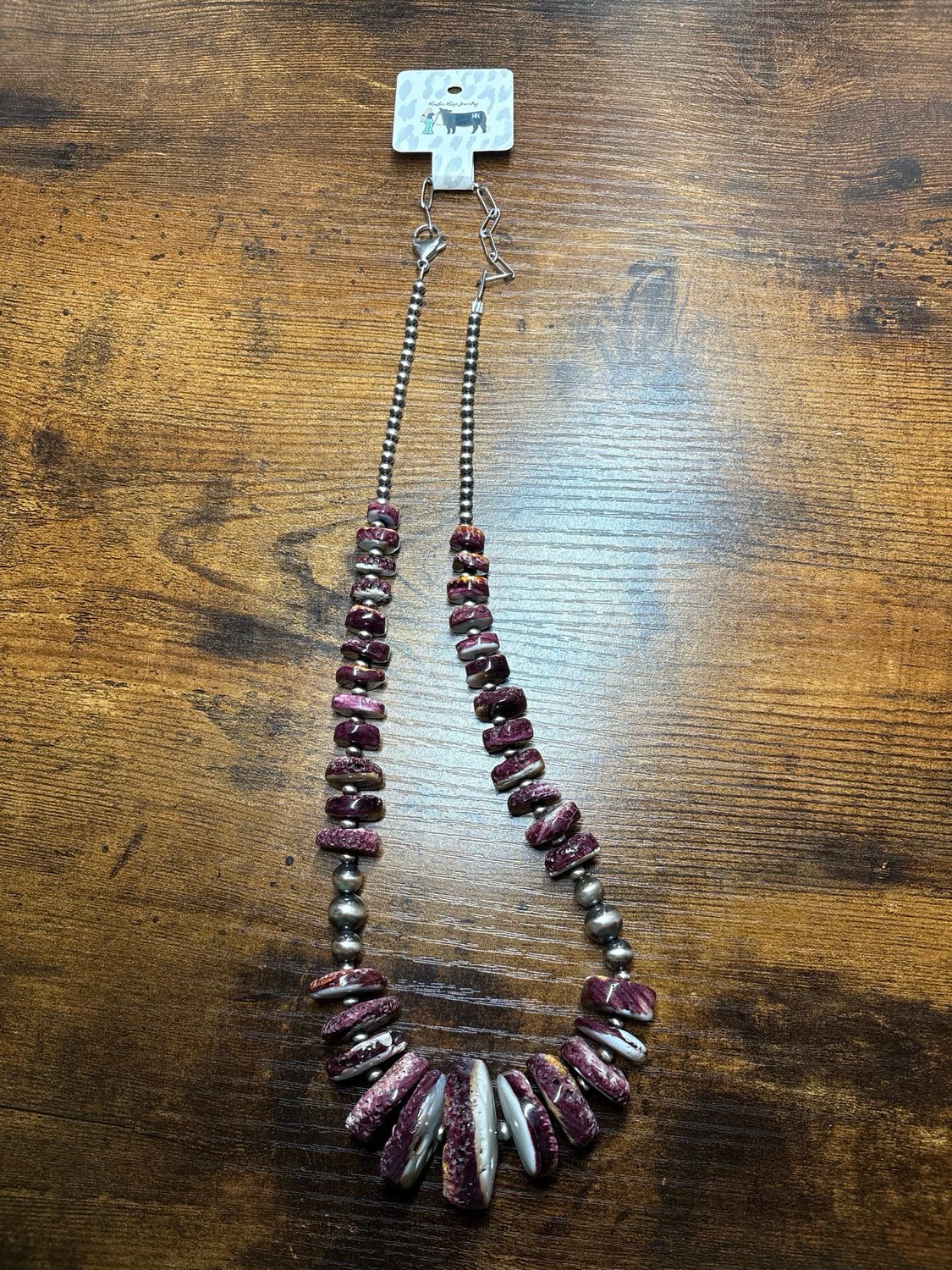 Purple Spiny Oyster &amp; Navajo Pearls