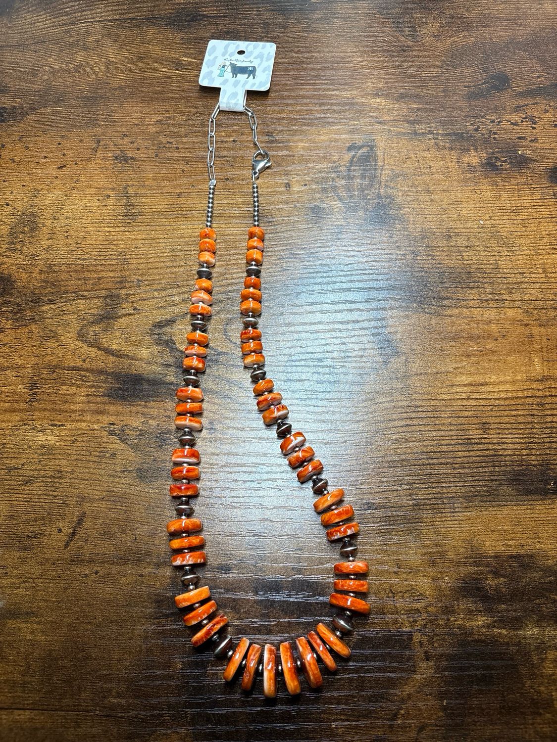 Orange Spiny Oyster &amp; Navajo Pearls