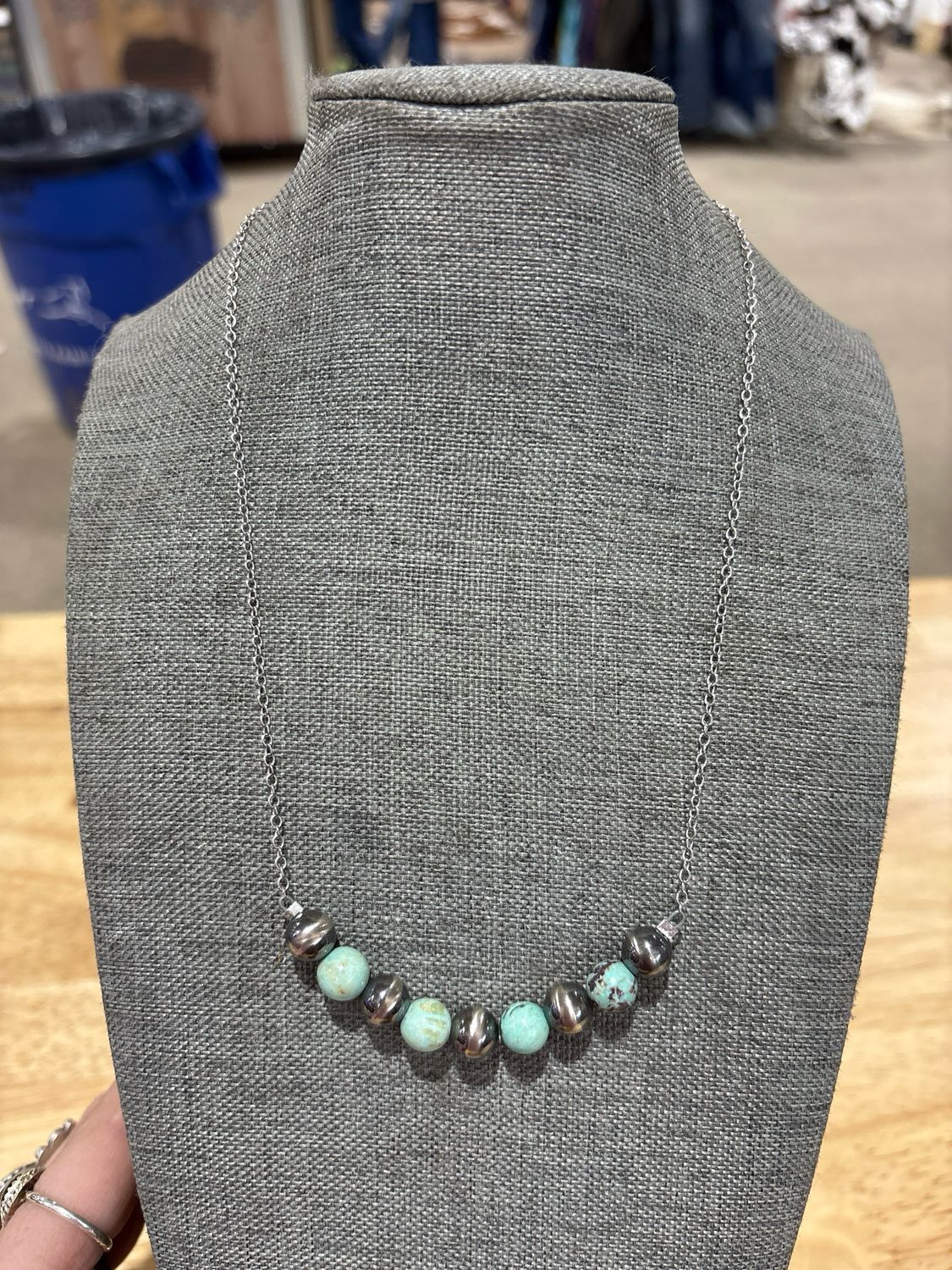 Turquoise &amp; Navajo Pearl Stacker