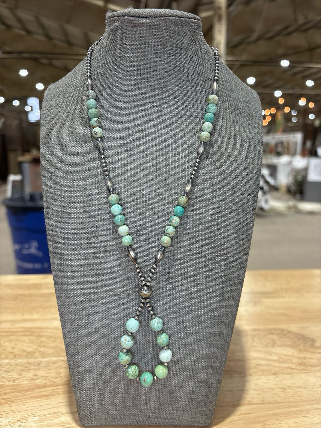 Turquoise &amp; Navajo Pearl Loop