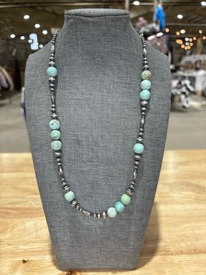Turquoise &amp; Navajo Pearls