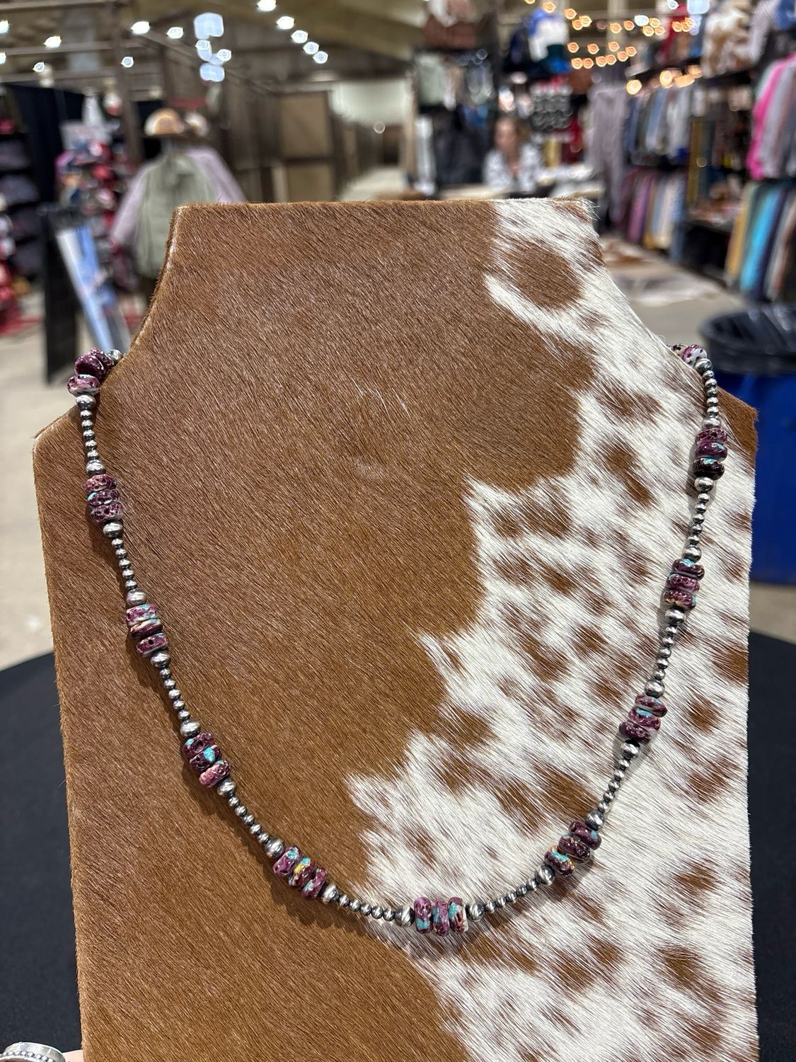 Purple Spiny Oyster, Turquoise &amp; Navajo Pearls