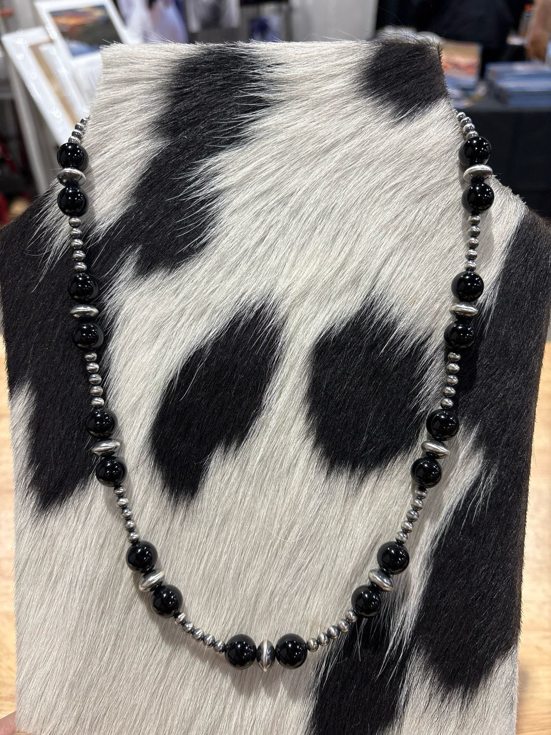 Black Onyx &amp; Navajo Pearls