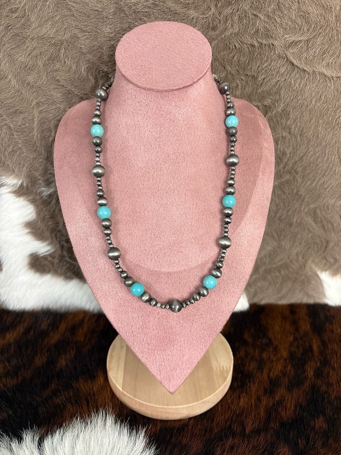 Faux Turquoise &amp; Navajo Pearls