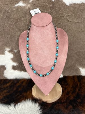 Faux Turquoise &amp; Navajo Pearls