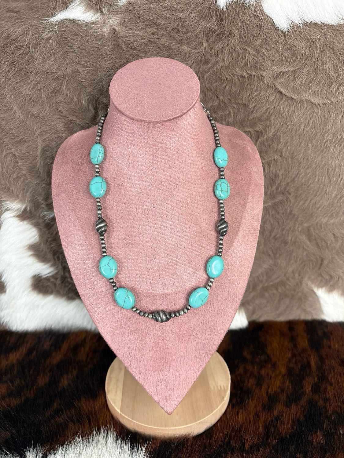 Faux Turquoise &amp; Navajo Pearls