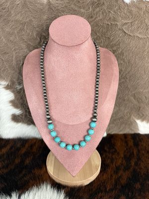 Faux Turquoise &amp; Navajo Pearls