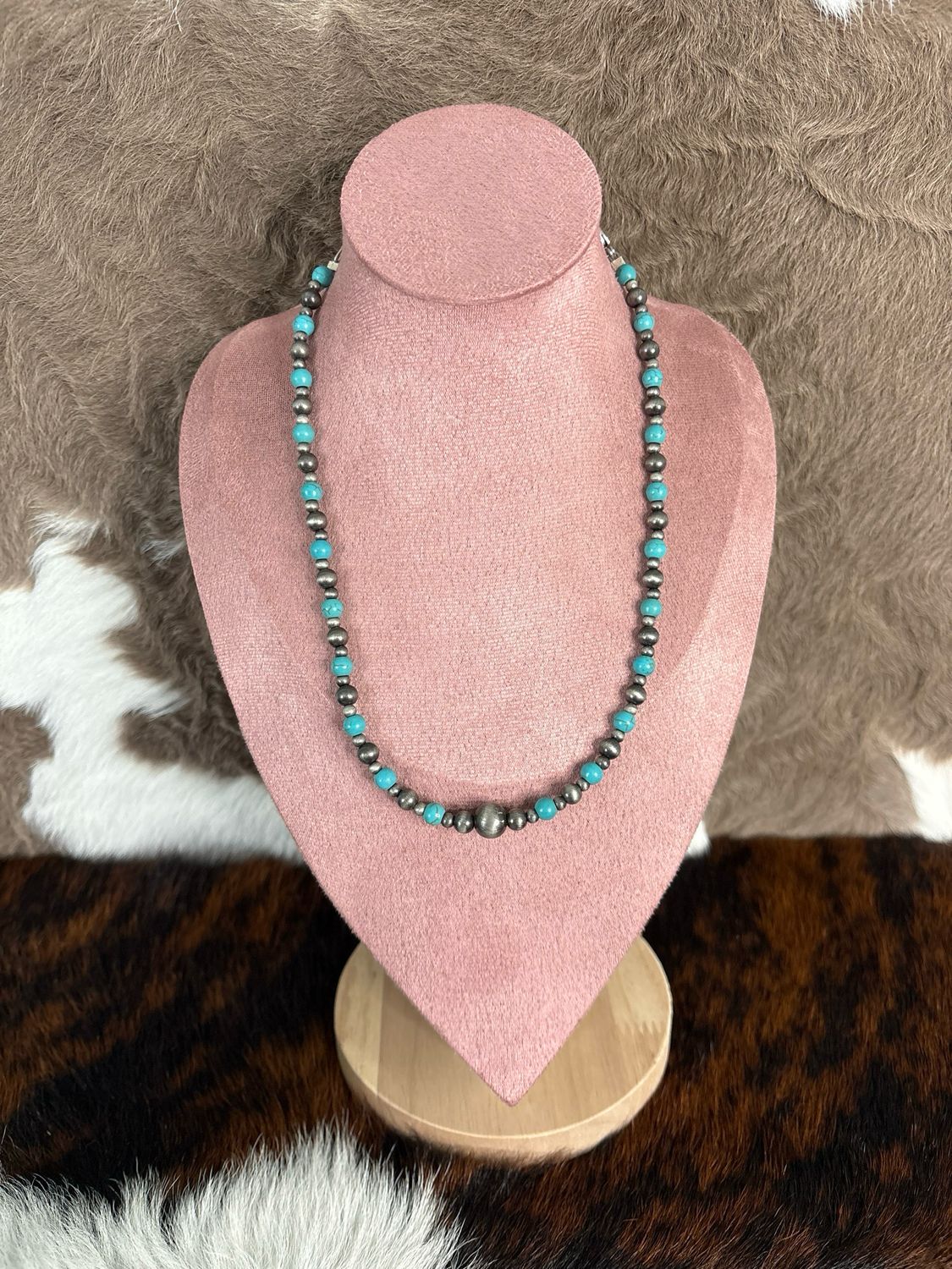Faux Turquoise &amp; Navajo Pearls