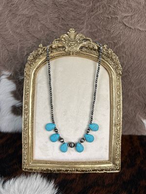 Faux Turquoise &amp; Navajo Pearls