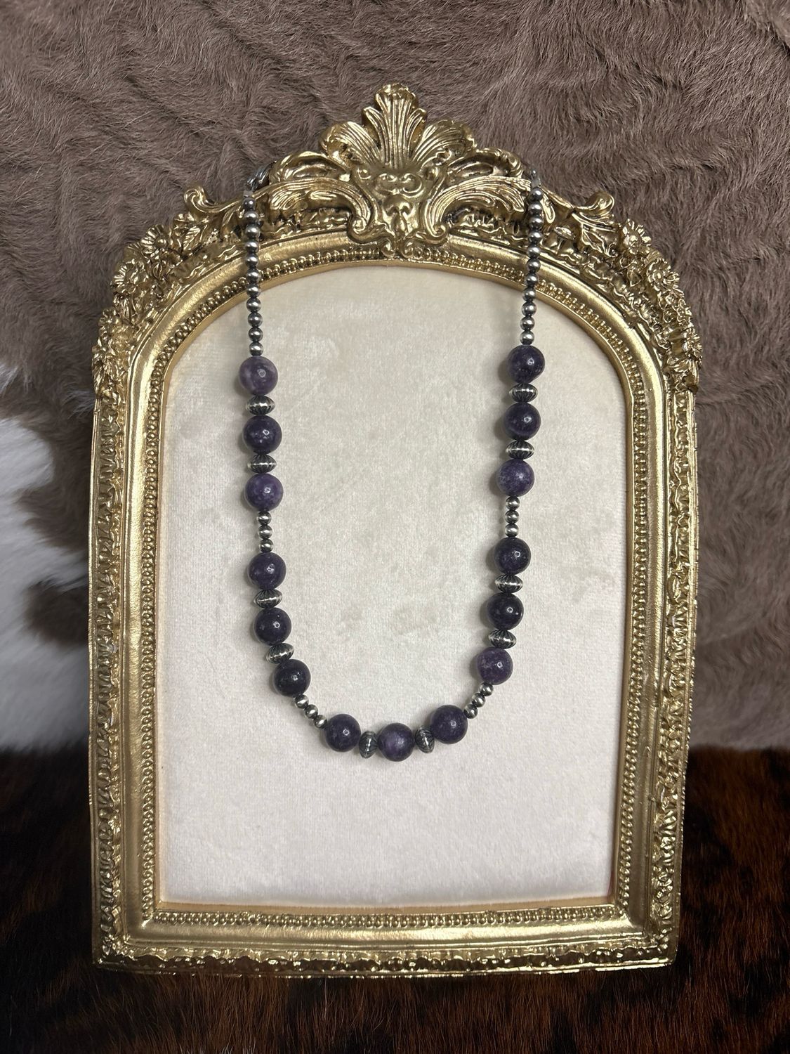 Amethyst &amp; Navajo Pearls