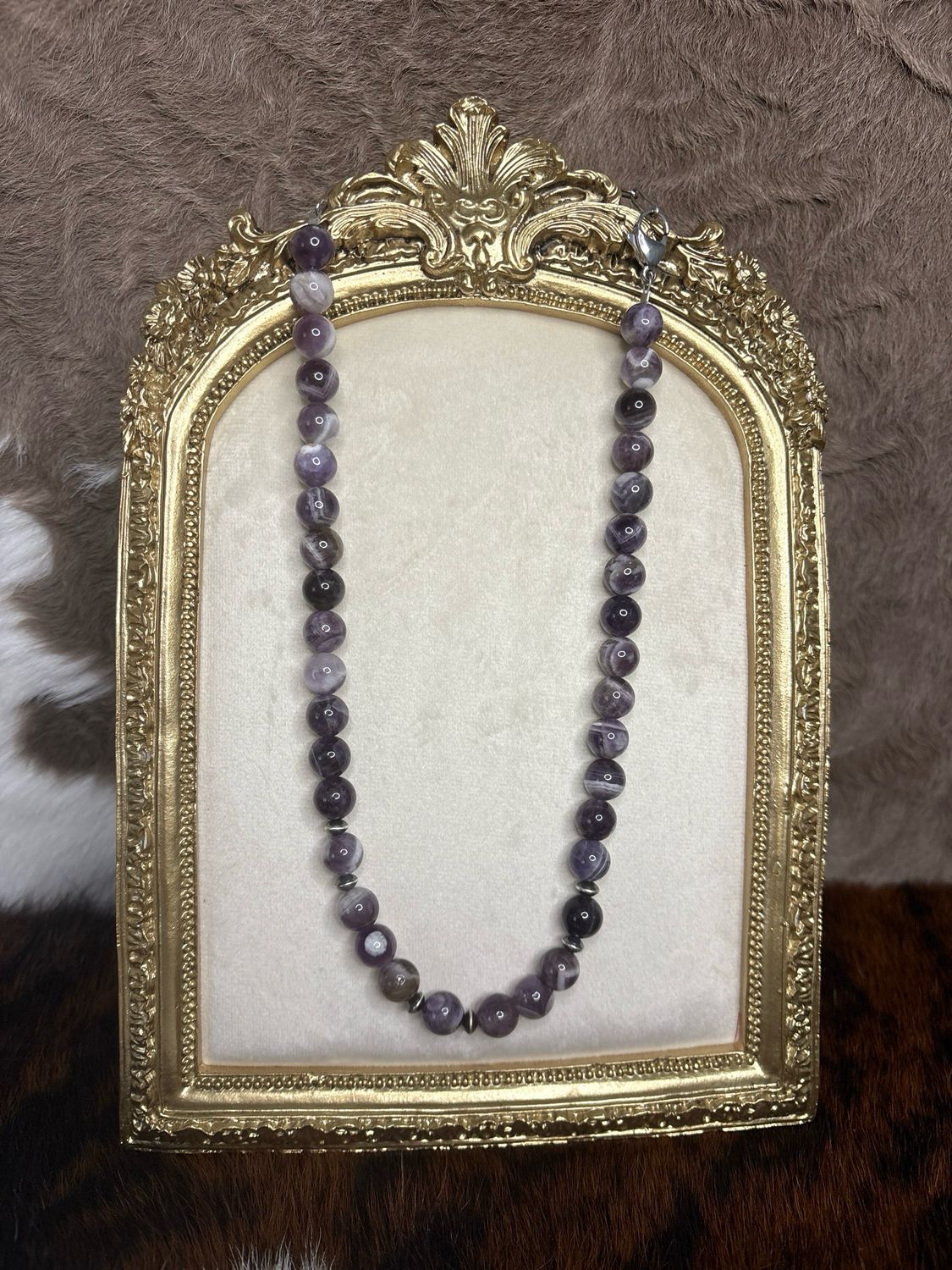 Amethyst &amp; Navajo Pearl Saucers