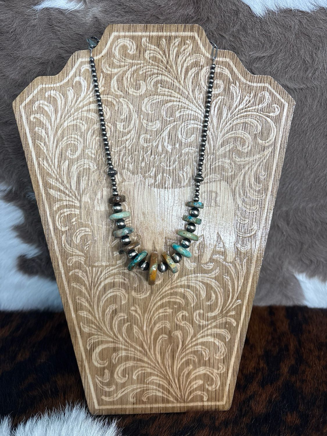 Turquoise &amp; Navajo Pearls