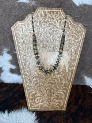 Graduated Turquoise &amp; Navajo Pearls