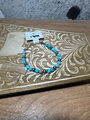 Turquoise &amp; Navajo Pearl Bracelet