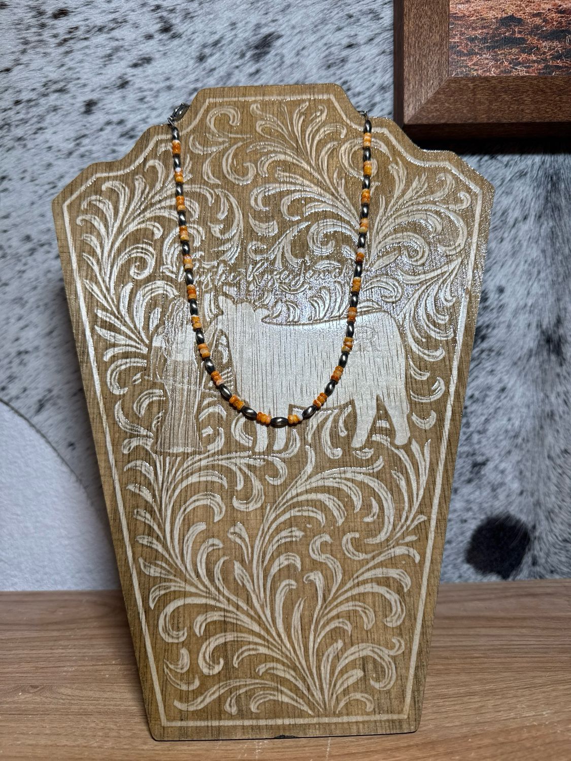 Orange Spiny Oyster &amp; Navajo Pearls