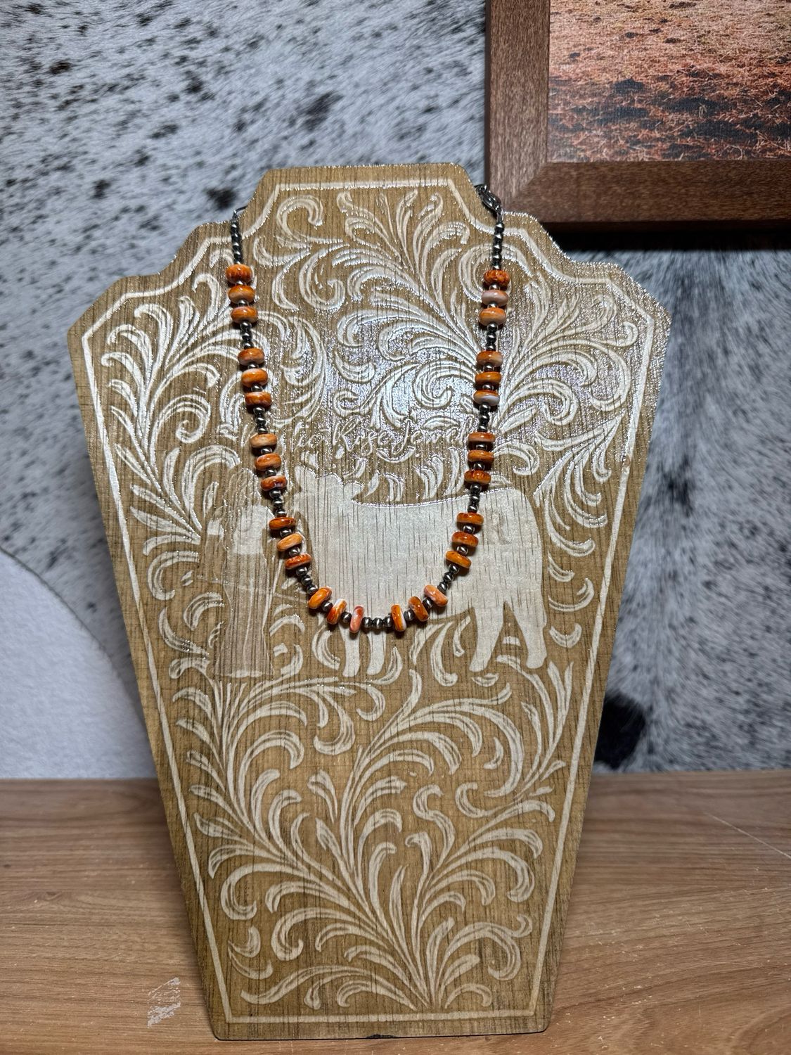 Orange Spiny Oyster &amp; Navajo Pearls
