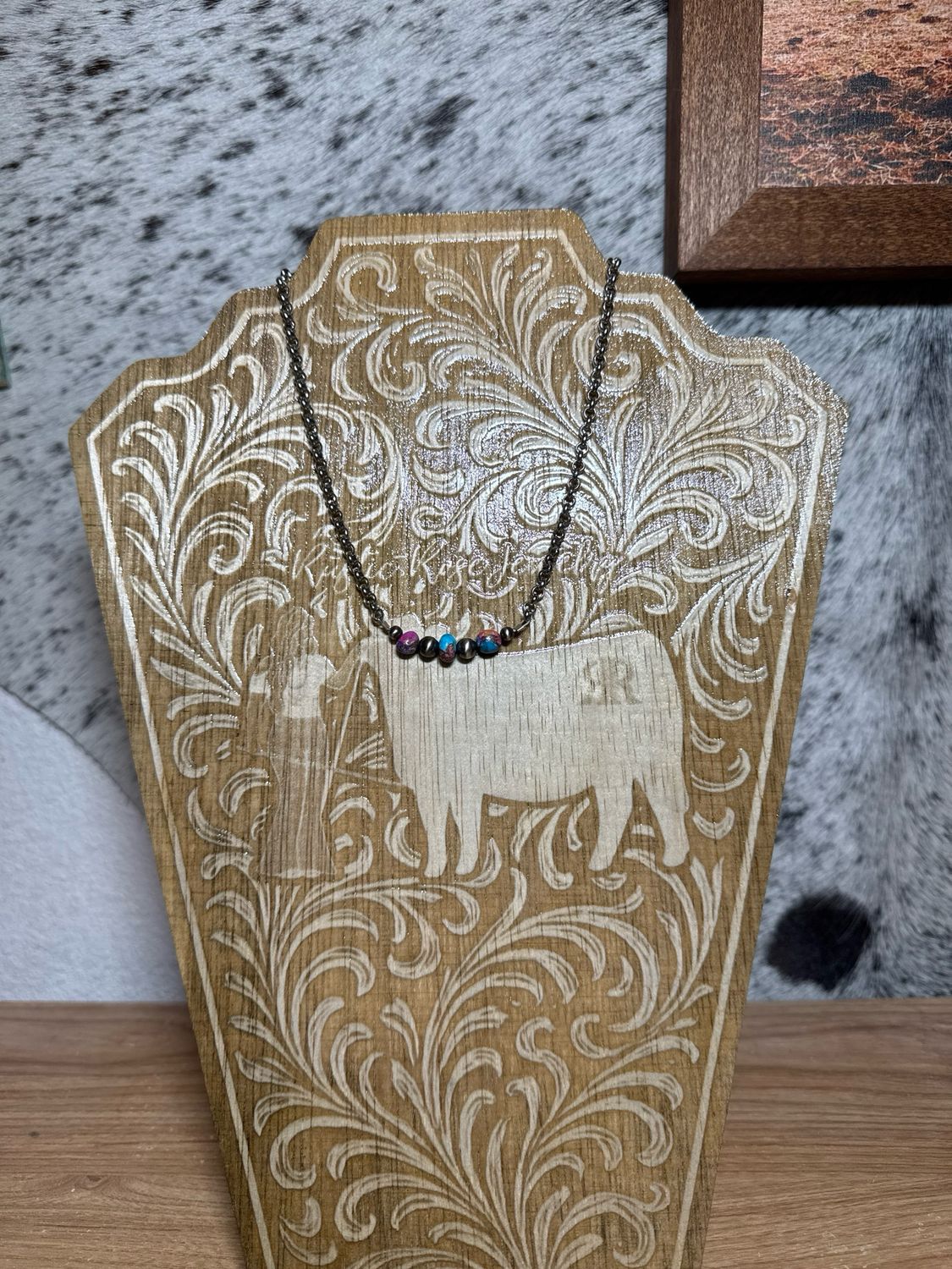 Pink Dahlia &amp; Navajo Pearl Stacker