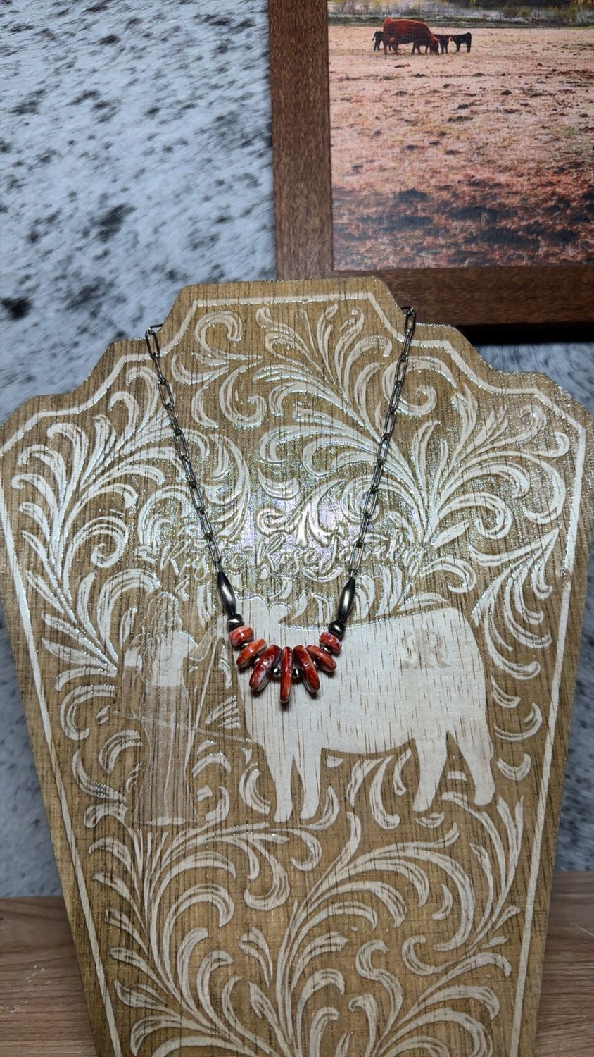 Red Spiny Oyster &amp; Navajo Pearl