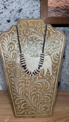 Pink Conch &amp; Navajo Pearls