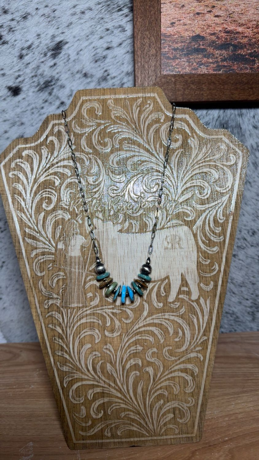 Turquoise &amp; Navajo Pearl Stacker