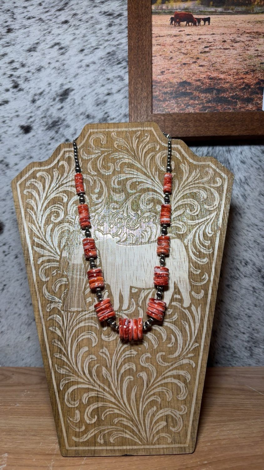 Red Spiny Oyster &amp; Navajo Pearls