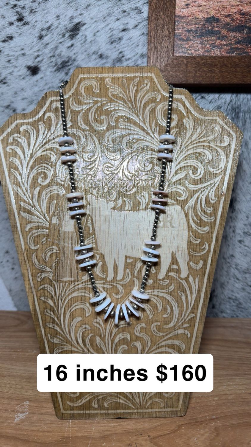 Pink Conch &amp; Navajo Pearls