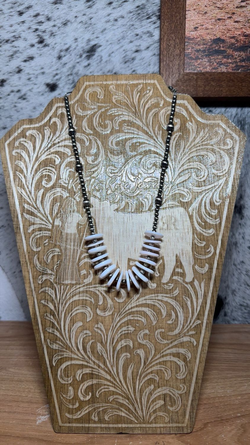 Pink Conch &amp; Navajo Pearls