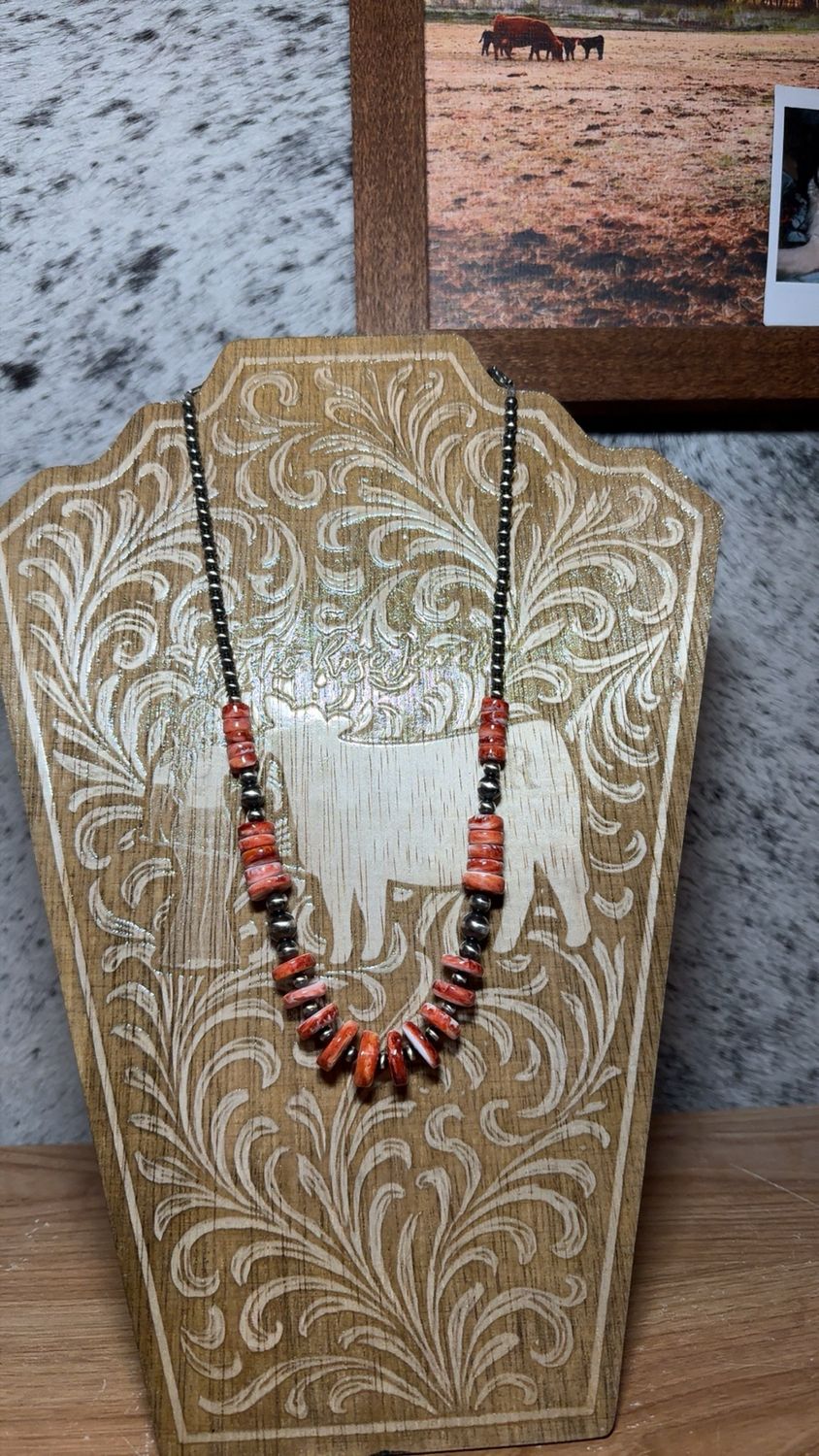 Red Spiny Oyster &amp; Navajo Pearls