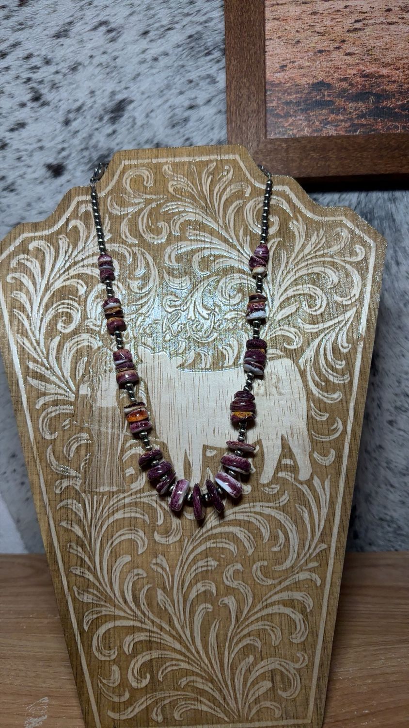 Purple Spiny Oyster &amp; Navajo Pearls