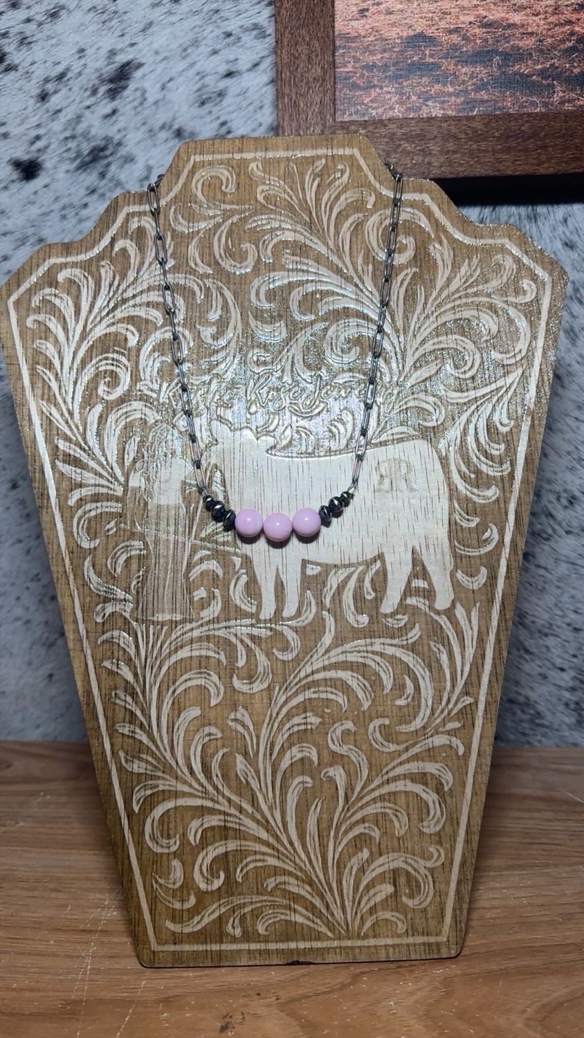 Pink Conch &amp; Navajo Pearl Stacker