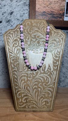 Pink Conch &amp; Navajo Pearls