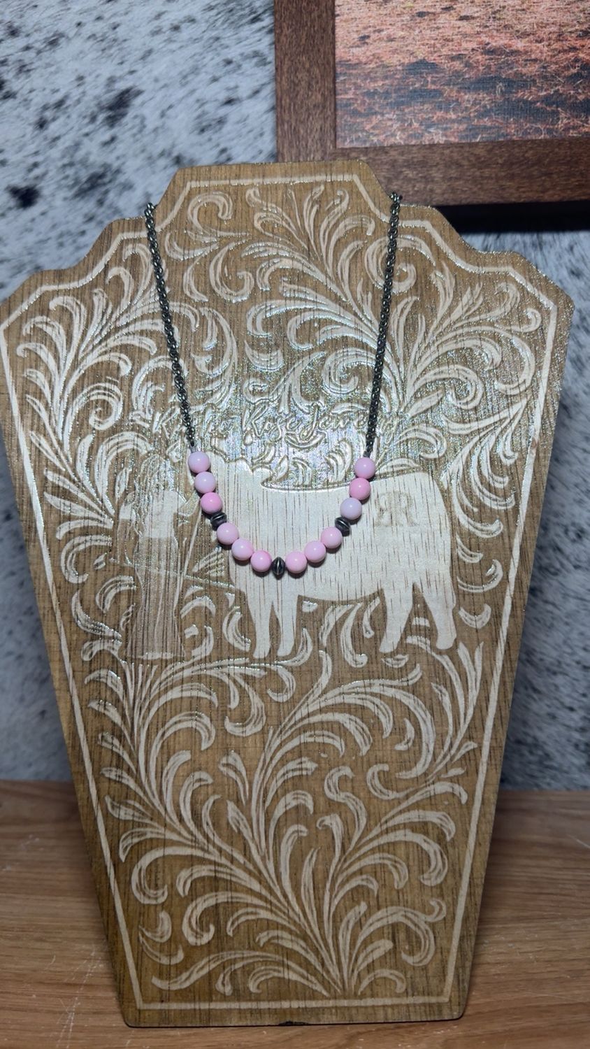 Pink Conch &amp; Navajo Pearl Stackers