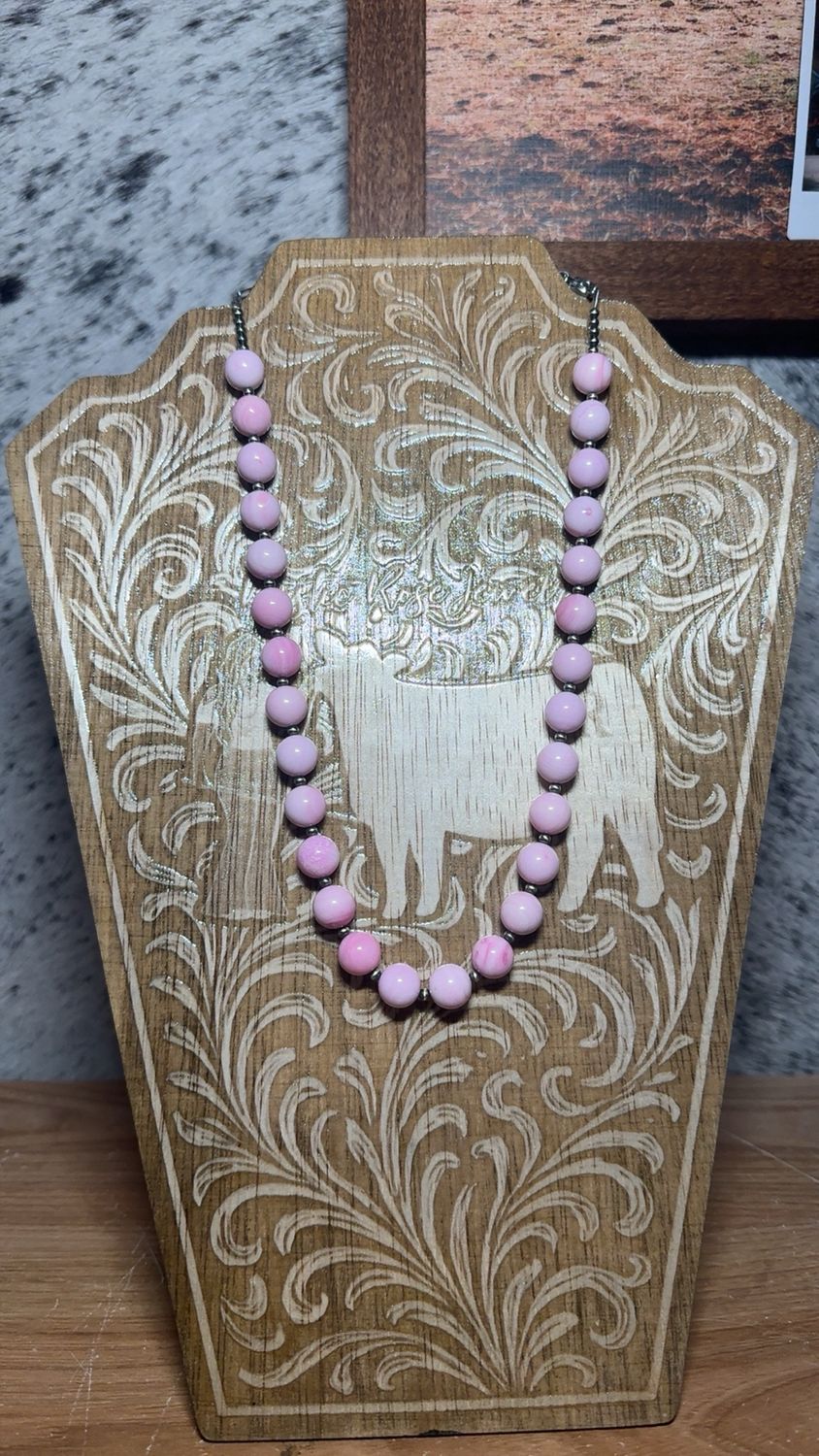 Pink Conch &amp; Navajo Pearls