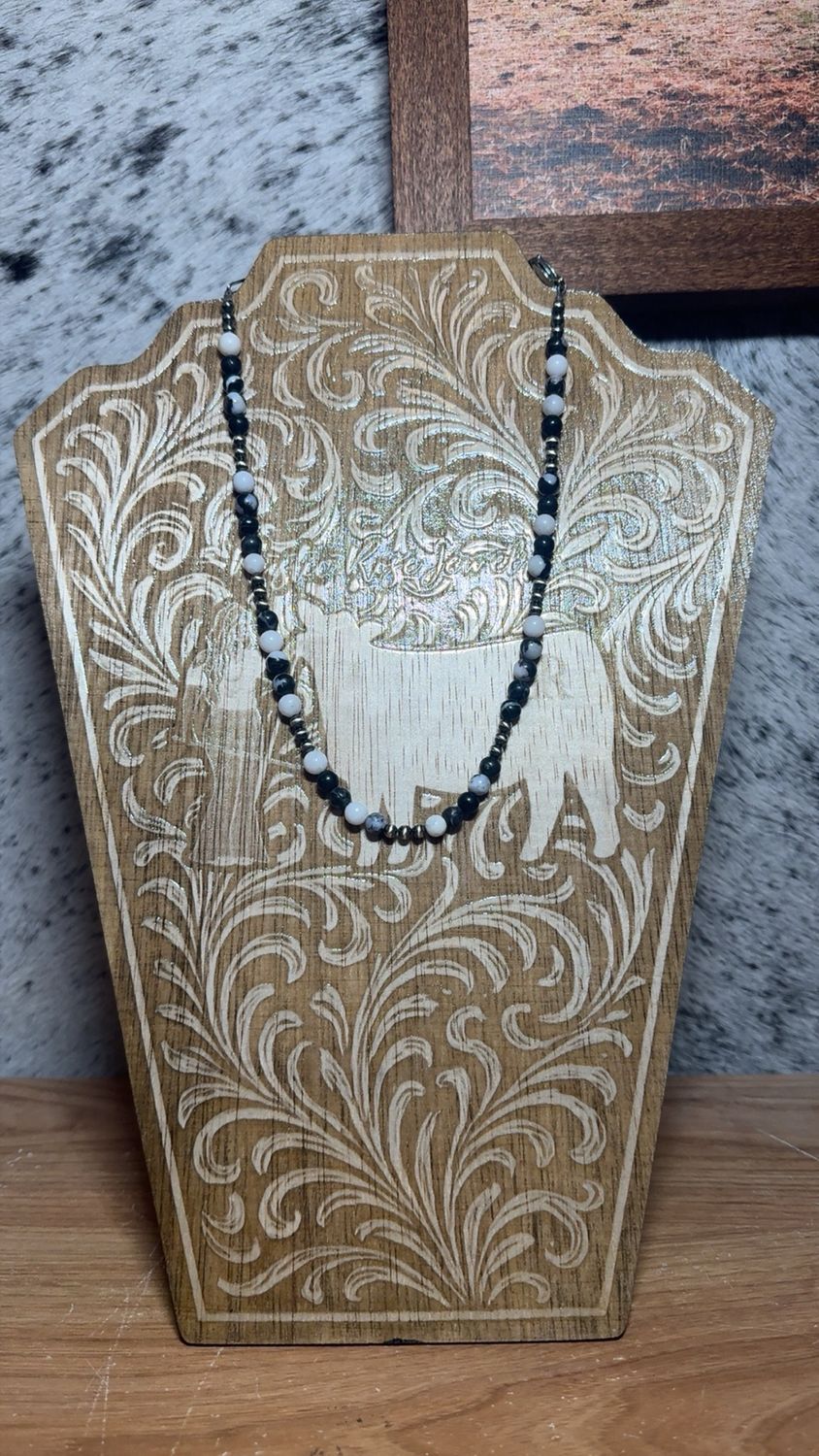 Zebra Jasper &amp; Navajo Pearls