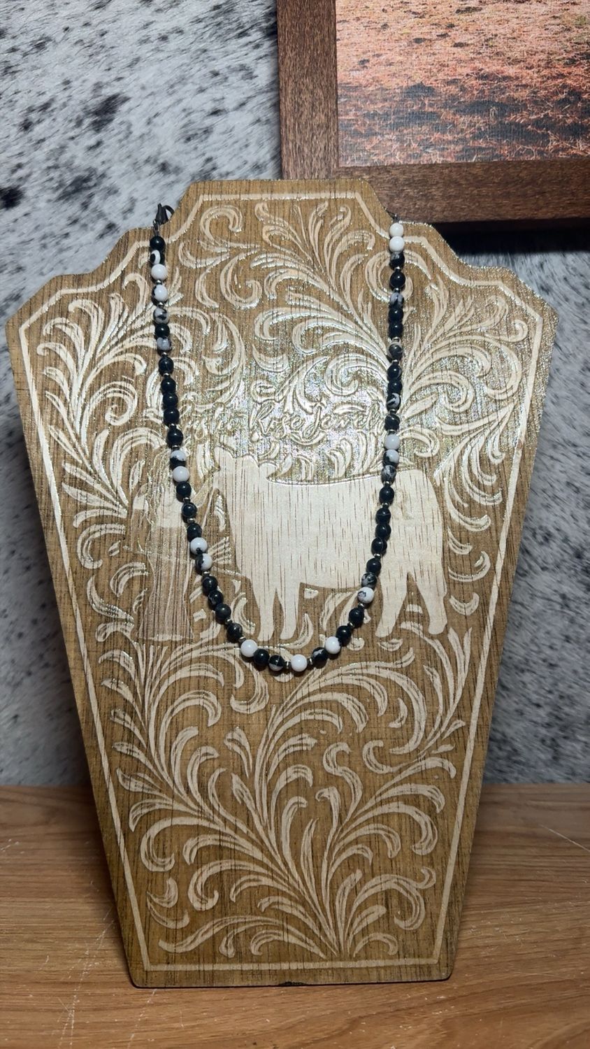 Zebra Jasper &amp; Navajo Pearls