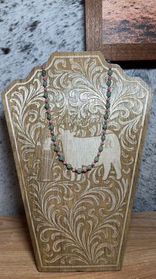 Pink &amp; Green Opal &amp; Navajo Pearls