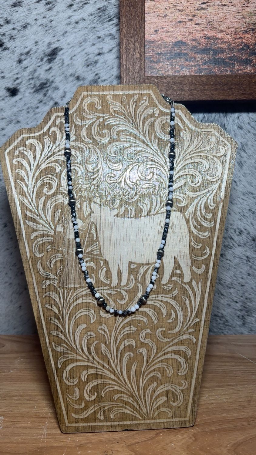 Zebra Jasper &amp; Navajo Pearls