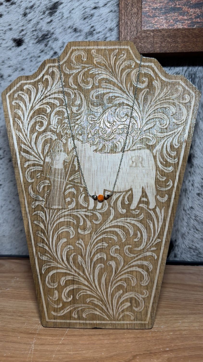 Orange Spiny Oyster &amp; Navajo Pearl Stacker