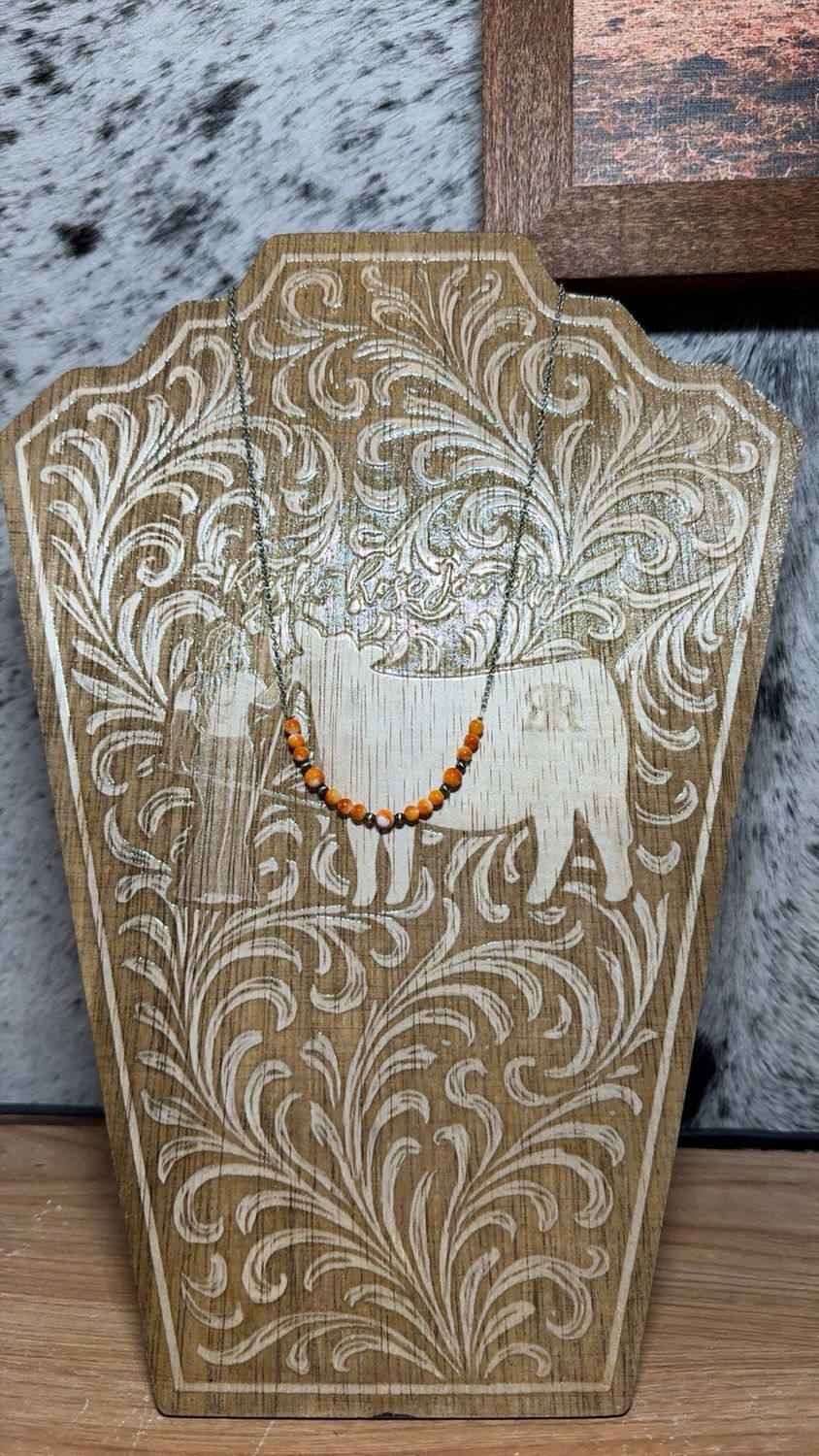 Orange Spiny Oyster &amp; Navajo Pearls