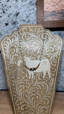 Orange Spiny Oyster &amp; Navajo Pearl Stacker