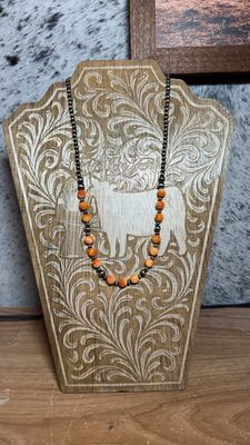Orange Spiny Oyster &amp; Navajo Pearls
