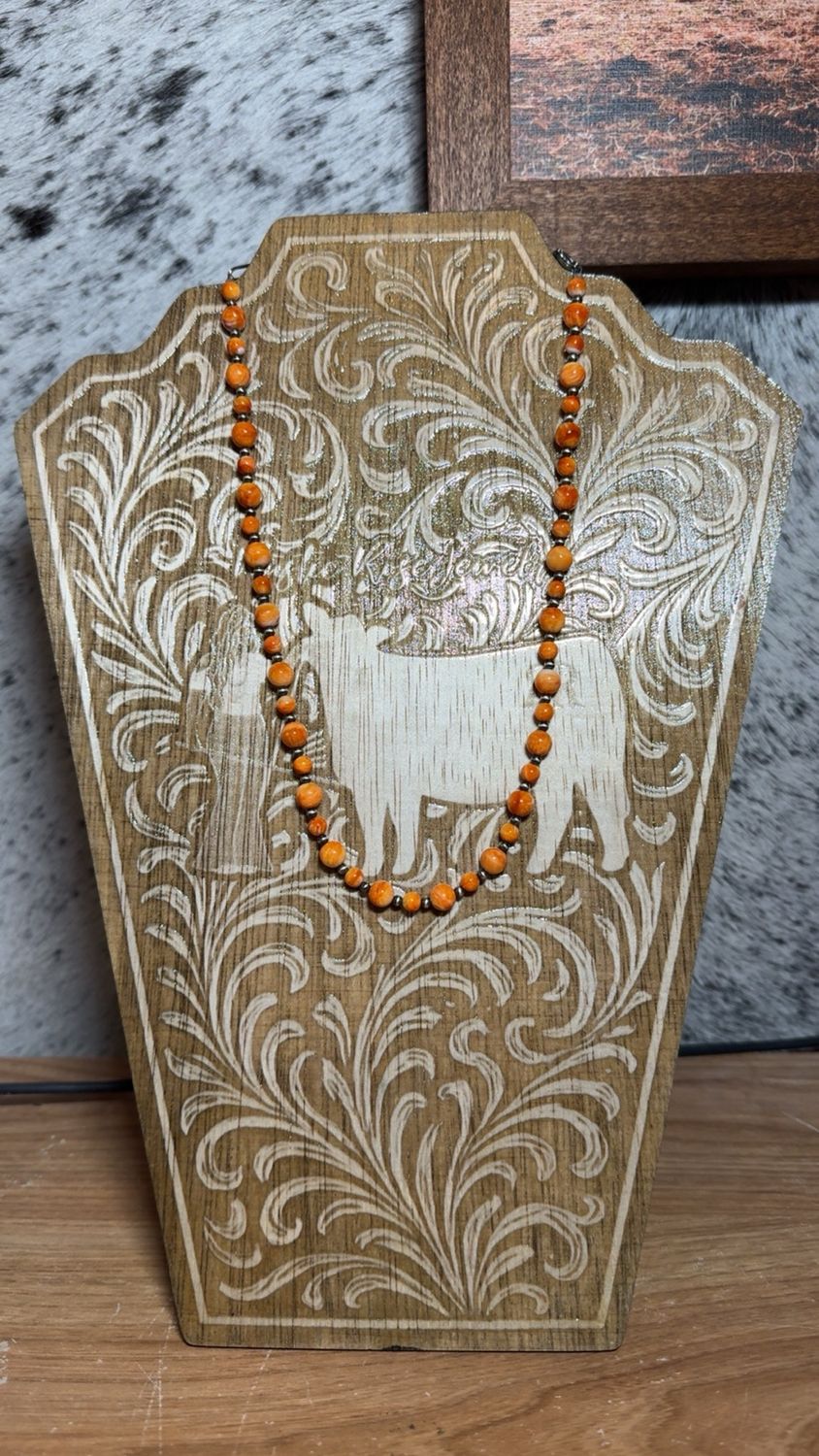 Orange Spiny Oyster &amp; Navajo Pearls