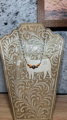 Orange Spiny Oyster &amp; Navajo Pearl Stacker